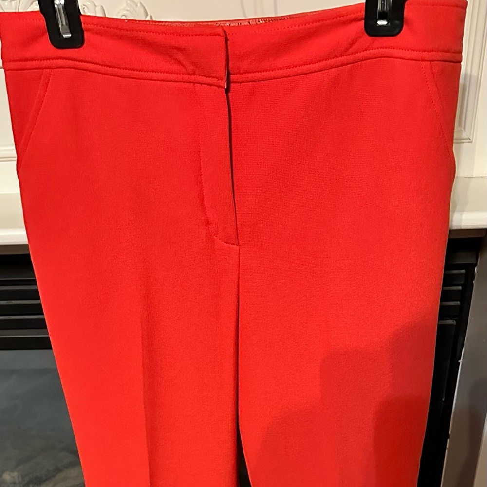 Trina Turk Vibrant Red Straight Leg Pants